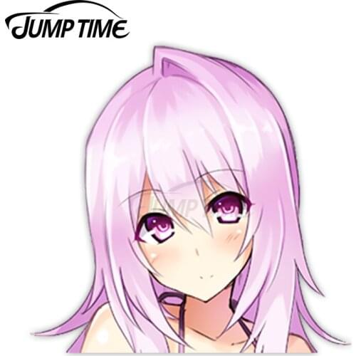 Jump Time Cu-no Yayoi Sakura 8.4 Sexy Big Head Anime Girl Vinyl Decal Waifu Peeker Car Stickers