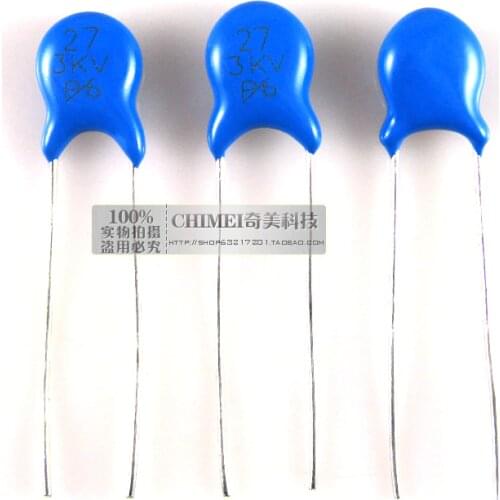 High-voltage ceramic capacitors 3KV 27 27P capacitors for the elimination of high-frequency interference