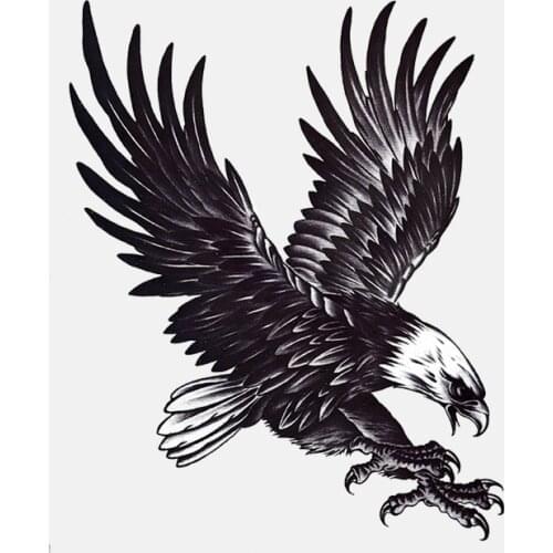 Creativity Hand Painted Eagle Car Sticker Automobiles Motorcycles Exterior Accessories PVC Decals for Bmw Audi Ford,17cm*13.7cm