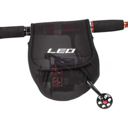 LEO SBR Carcia Spinning Wheel Bag Baitcasting Fishing Reel Bag Protective Case Fishing Tackle Black