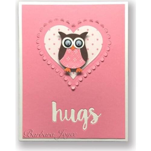 Love owl Carbon steel Cutting Dies Stencil Craft for DIY Creative Scrapbook Cut Stamps Dies Embossing Paper Hand Craft