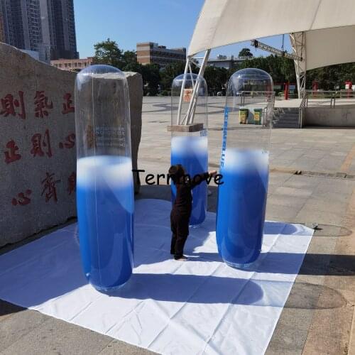 Inflatable pvc tube tumbler for shopping mall decoration for kids game Interaction Inflatable Airseald Advertising Tumbler