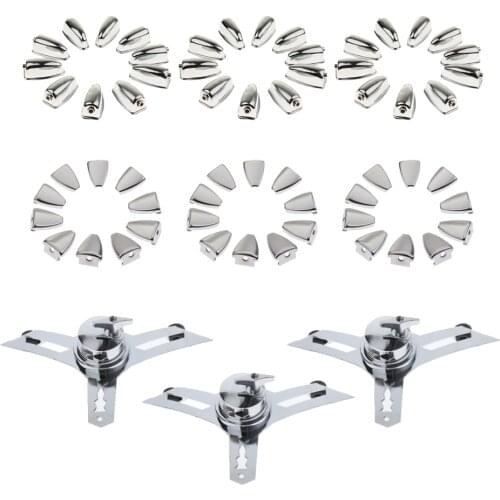 63Pieces Snare Drum Lugs Claw Tom Drum Suspension Mount Hanger Drum Parts