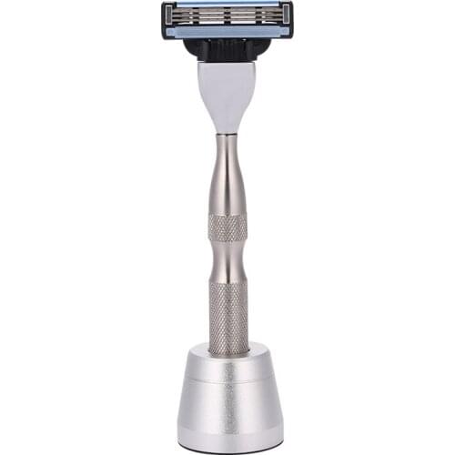 New Shaving Razors Handle 304 Stainless Steel Men Safety Razor Blade Handle Holder Blank Manual Cartridge Shaver
