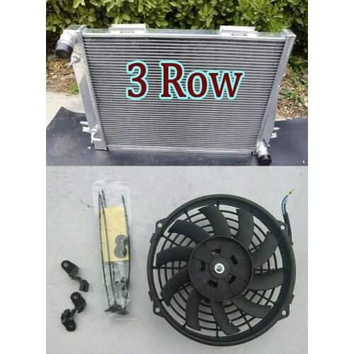 NEW Aluminum radiator + fan for BMW 5 Series E28 533i 535i 535is BMW 6 Series E24 633CSi 635CSi l6 manual 1983-1989 84 85 86 87