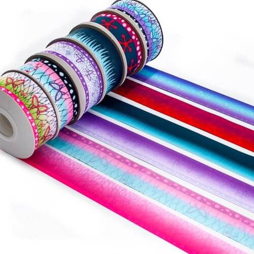 Charm Japan Anime Butterfly kimetsu no yaiba Double Printed New 10 Yards for The Different Patterm Grosgrain Ribbon