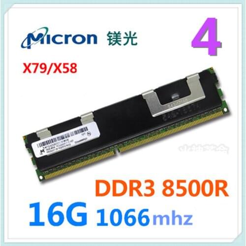 Micron light gray DDR3 8500R 16G 1066MHZ memory bar server memory bar for X79 X58
