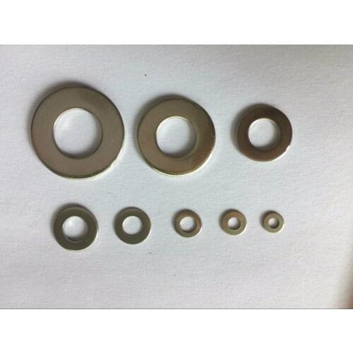20pcs M10 M12 M14 M16 M18 M20 M22 M24 Stainless Steel Flat Washer Plain Wash Insulation Gasket Metal Gasket Screw Gasket
