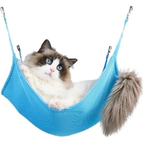 Cat hammock cat hanging litter cat cage with pet cat cage cushion hanging cat litter hanging basket swing kitten bed