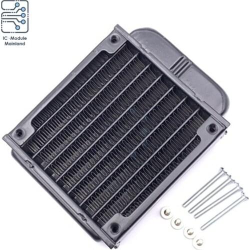 80 Straight Water Cooling Row Aluminum Computer Radiator LED CPU Beauty Equipment Industrial Heatsink Exchanger liquid Cooler