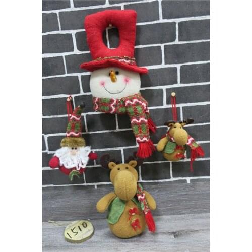 Christmas Fabric Decoration, Holiday Decoration, Rattan, Old Man, Snowman, Basket, Sitting Fabric, Series Decoration