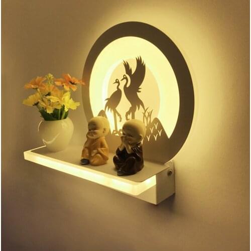 Modern simple warm bedroom bedside LED lamp creative living room corridor decorative childrens Led Wall Light WF1024