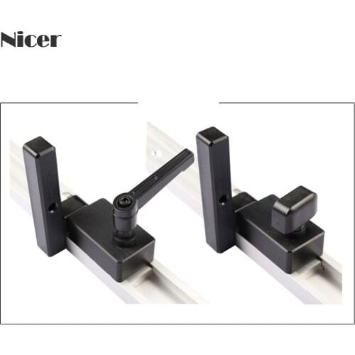 30 Type Miter Track Stop Aluminum Alloy T-track Stop T-slot Miter Track Chute Limiter Woodworking DIY Tools