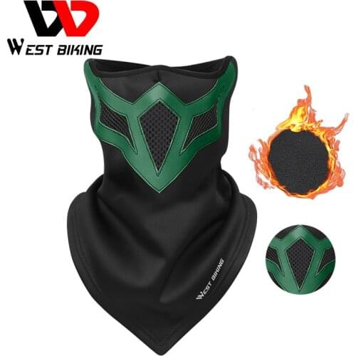 WEST BIKING Cycling Headwear Warm Fleece Windproof Bandana Headbands For Men Women Running Ski Fishing Winter Sports Scarf