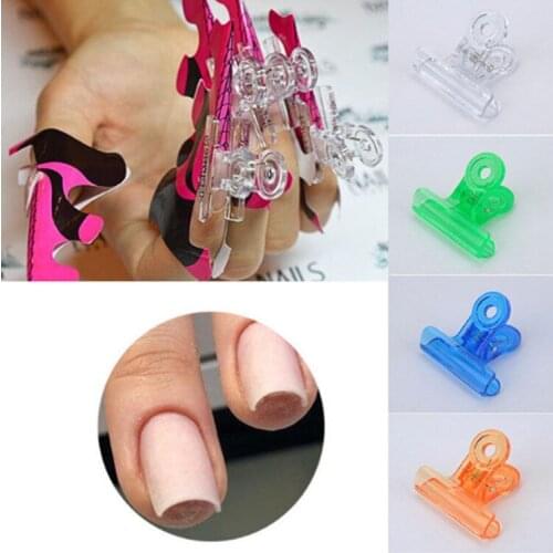 6pc/bag C Curve Nail Pinching Clips 4Colors Multifunction For UV Gel Nails Extension Acrylic Nails Pinchers
