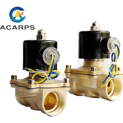 1inch 1-1/4inch NPT BSP Brass N/C 12v Solenoid Valve DN25 DN32 EPDM Seal High Temperature
