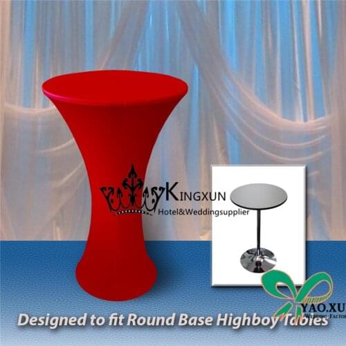 1pcs Stretch Round Base Cocktail Table Cover Spandex Bar Table Cloth Hotel Wedding Party Tablecloths