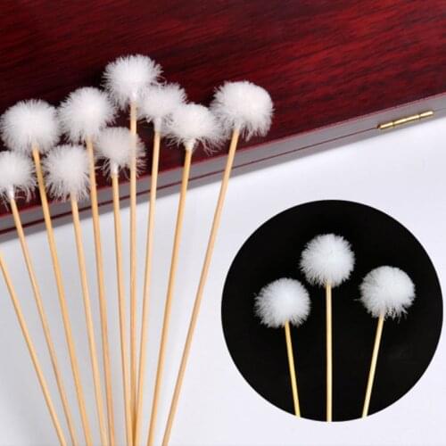 10Pcs Goose Feather Earpick Wax Remover Curette Adult Bamboo Handle Ear Dig Tools Spoon Cleaner Stick Health Care