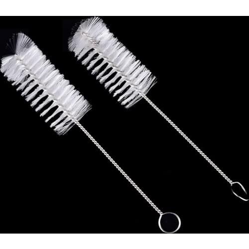2Pcs Lab Chemistry Feeding Bottle Straw Test Tube Bottle Glass Cleaning Brushes Cleaner Laboratory Supply