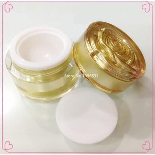 20pcs 10g Plastic Jar, Cosmetic Sample Empty Container, Round Pot Screw Cap Lid, Small Tiny Bottle,for Make Up EyeShadow Jewelry