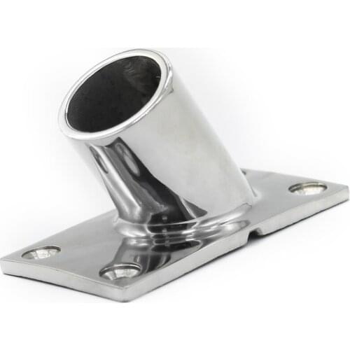 316 Stainless Steel 60 Degree 1 inch Rectangular Base Yachts Boat Hand Rail Fitting Stainless Steel