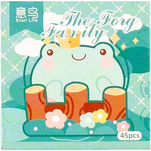 45 pcs/Box Kawaii Little Frogs Hand Account Diary Decorative Sealing Stickers