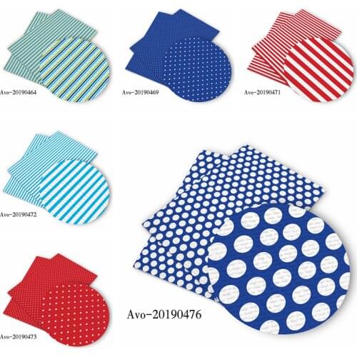 50*150cm New Dot Stripe Cartoon Pattern Printed Leather Polyster Cotton Liverpool Bullet Fabric for DIY Handmade By Yards