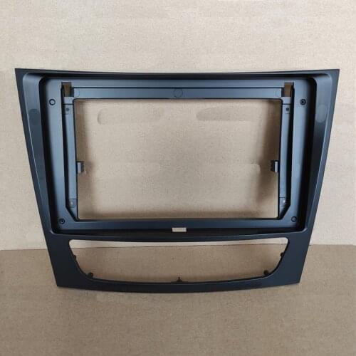 Car Fascia Navigation Fascias Dash Frame Kit For 9" Android Multimedia Player For E Class W211 1999 2000 2001 2002 2003 ~ 2007