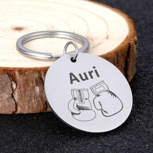 Cute Cat Dog Key Chain Personalized Gift with Name Tag Phone ID and Address for Lovely Pets Anti-lost Keychain Accessories