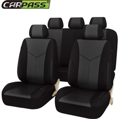 Car-pass Universal Fit Auto Car Seat Covers Car Seat Protector Eye Bird Mesh Fabric For Most Cars VW Toyota Skoda Seat Nissan