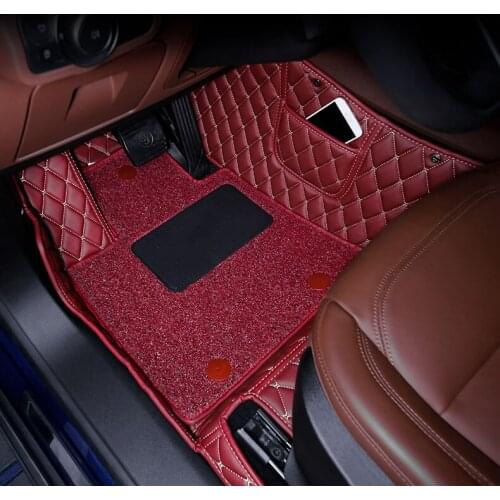 For Alfa Romeo Giulia stelvlio 2015 2016 2017 2018 2019 2020 Leather Car floor mat rug carpet accessoires 952
