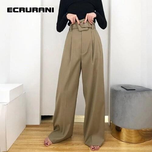ECRURANI Women's Wide Trousers