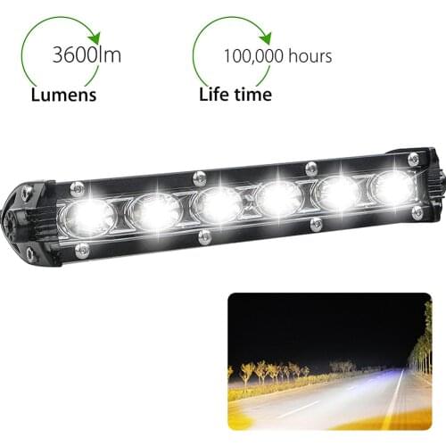 Hot sale 7'' 18W Spot LED Light Work Bar Lamp IP67 Waterproof Portable Spot Lights for SUV 4WD Car Boat Truck