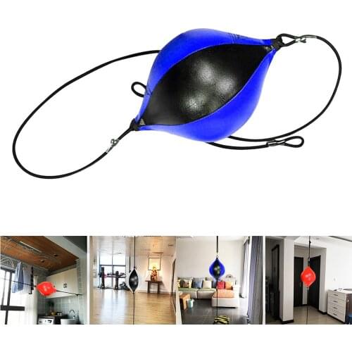 Quality PU Leather Punching Ball Pear Boxing Bag Inflatable Reflex Speed Balls Fitness Training Double End Boxing Speed Ball