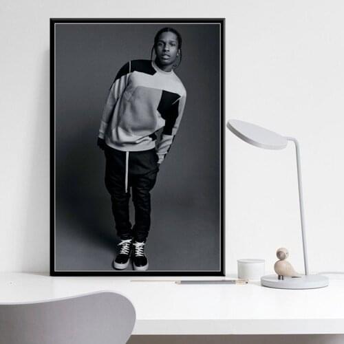 Asap Rocky Rap Music Hip Hop Rapper Posters And Prints Canvas Painting Wall Art Picture Vintage Poster Decorative Home Decor