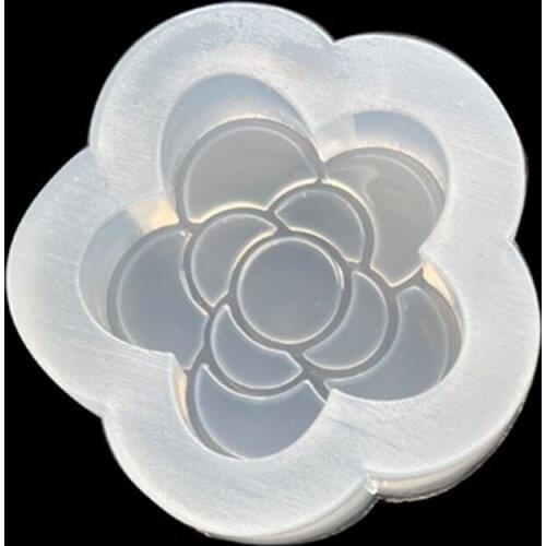 Camellia Rose Flower Epoxy Resin Mold Large Silicone Resin Mold for Wall Hanging Epoxy Resin Mold Key Chain Pendant