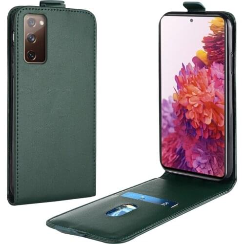 Flip Up and Down Leather Case for Samsung Galaxy S20 FE Case SM-G780F 6.5'' Vertical Cover for Galaxy S 20 FE Case Phone Bag