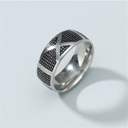 MOREDEAR Fashion 8MM Titanium Steel Ring For Men And Women