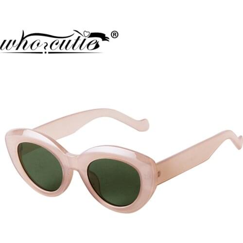 Fashion Oversized Cat Eye Sunglasses Women Brand Design 2021 Oval Thick Frame Cateye Sun Glasses Shades Cool Female Sunnies S450
