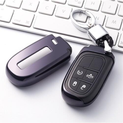 NEW TPU Car Key Case Cover For Jeep Compass Liberty Cherokee Patriot Renegade Wrangler Styling Accessories Auto Key Chain Holder