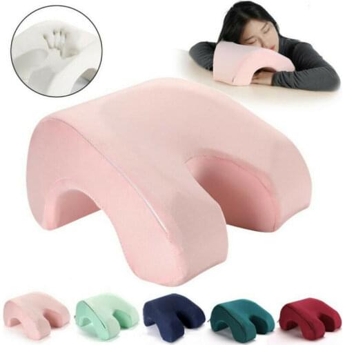 Memory Foam Pillow Neck protection Slow Rebound Travel Pillow Nap Rest Plush Hollow Pillow Face Down Sleeping Pillow Office