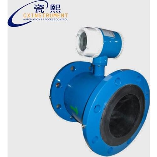 Slat water flow meter With 4.0~60 m3/h Measuring Range Carton Steel Material 4~20mA and Pulse Output Electromagnetic flowmeter