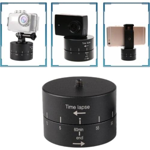 360 degree rotation automatic Time Lapse Camera Mount Panning Rotating for GoPro360 Motorised Pan Panoramic Tripod Head Variable