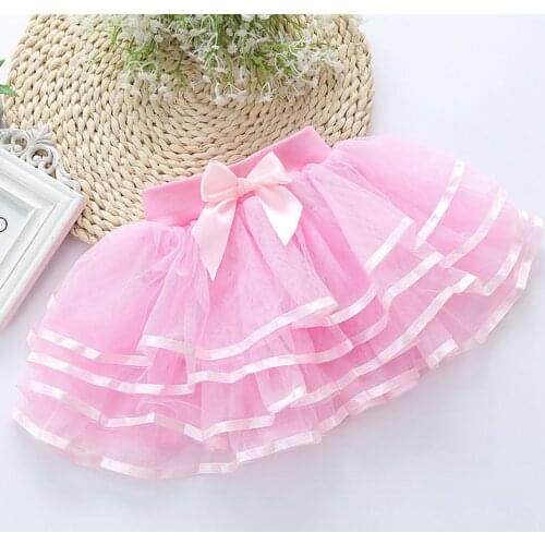 Girls Tutu Skirts Mesh Layered Skirts For Girls Children Clothing Princess Party Tulle Skirts Girls Dance Wear 4 6 8 9 10 Years