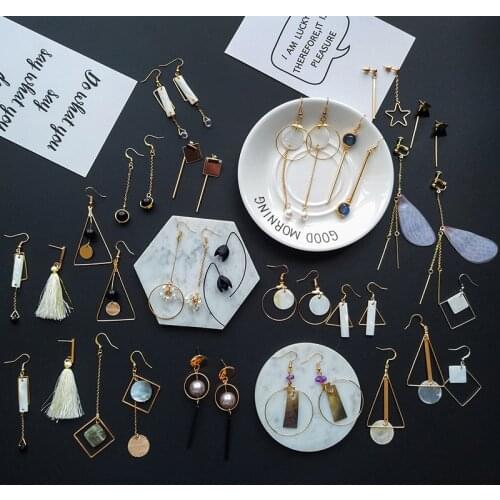 YOBEST fashion 24 Pairs earrings set for women and girls heart Geometric pearl tassel Pentagram earring jewelry party gift
