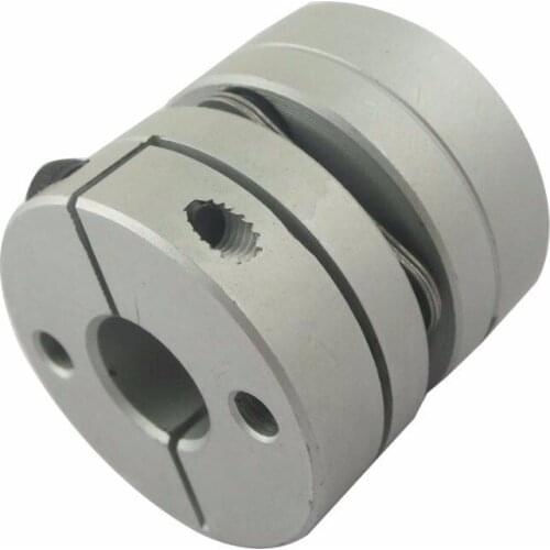 1PC Out Dia. 82mm Single Diaphragm Coupling Bore Dia. 24/28/30/35/38/40mm Aluminum Alloys Shaft Coupling for CNC