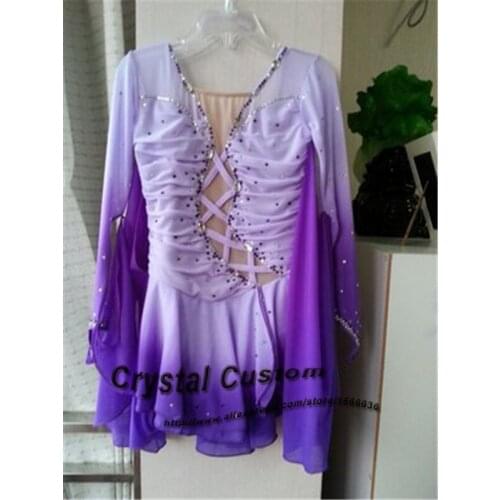 2016 Adult Figure Skating Dresses Fashion New Brand Vogue Figure Skating Competition Dress For Women DR3101