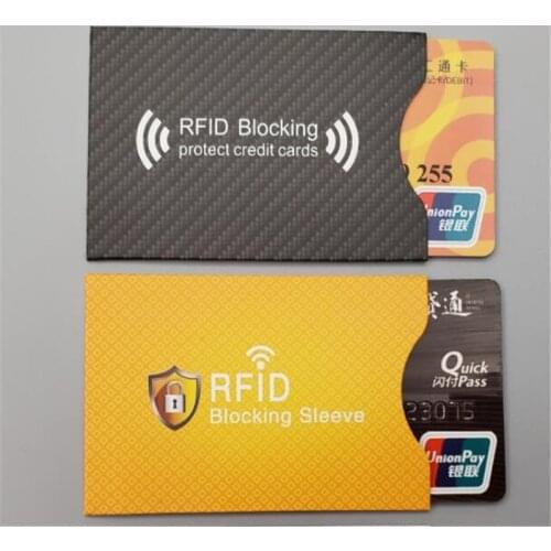 5pcs Thickened Coated Paper Credit Card Holder RFID Blocking Sleeve Anti Theft Protector Bank Card Cover Aluminum Foil ID Case