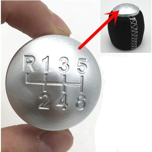 6 Speed MT Car Styling Gear Shift Knob Lever Shifter Stick Badge Cap for ALFA ROMEO 159 (05-11)/ BRERA (06-11) / SPIDER (06-11)