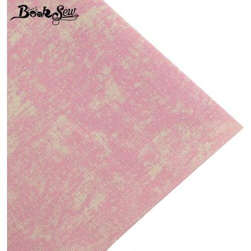 Booksew Pink Canvas Fabric Sewing Tissu For Ankara Tablecloth Pillow Bag Curtain Cushion Zakka Quilts Cotton Linen Fabric Meter